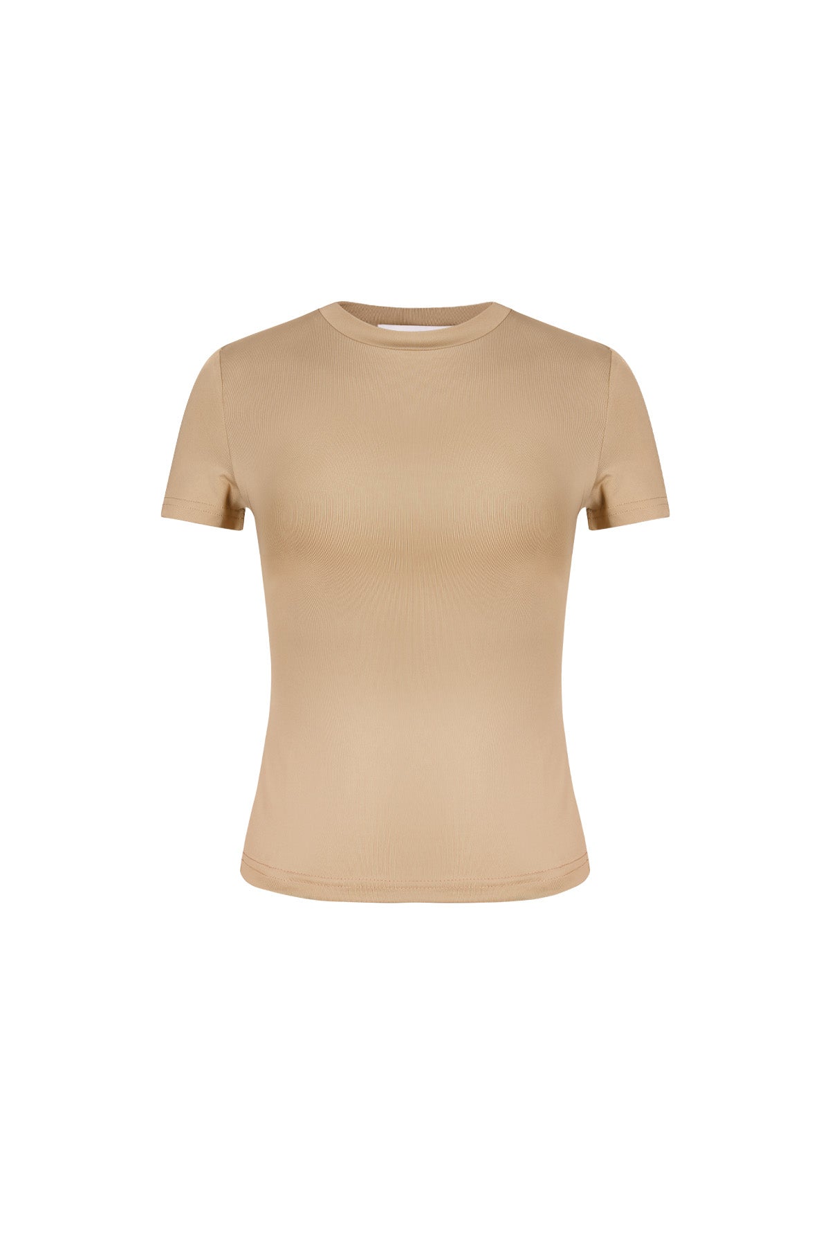 Polyester Vrouwen Korte Mouw Top Gepaste Bodycon