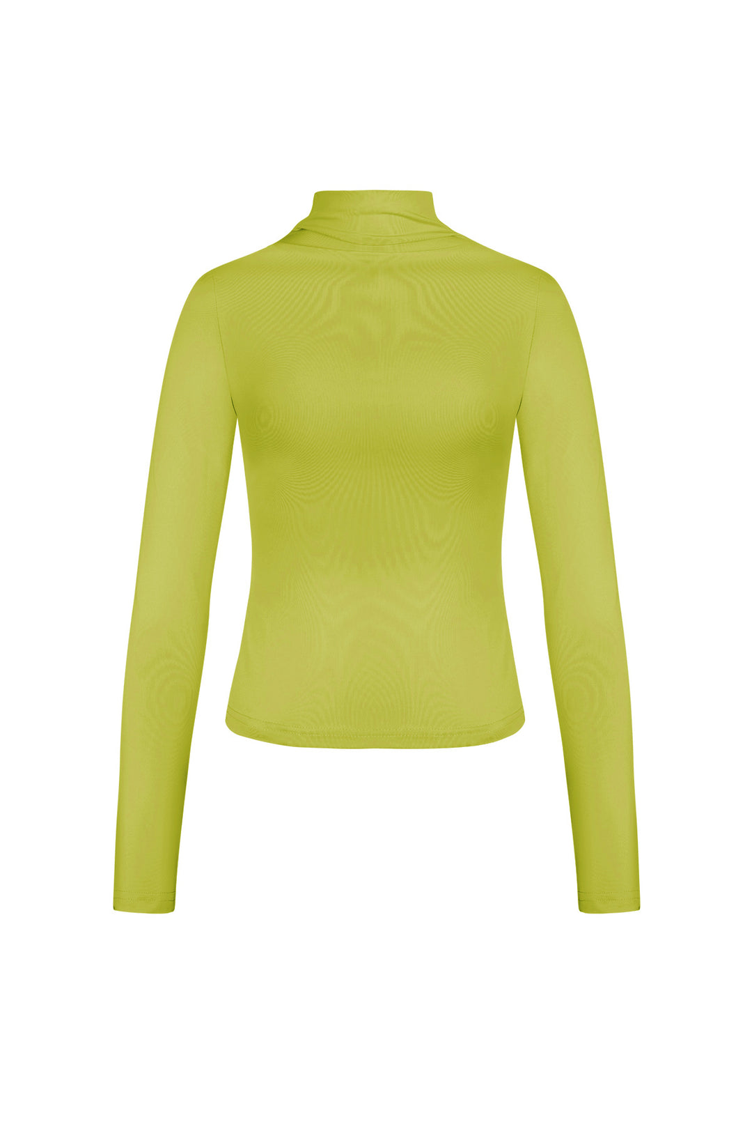 Polyester Vrouwen Lange Mouw Top Ribbel Hoge Kraag