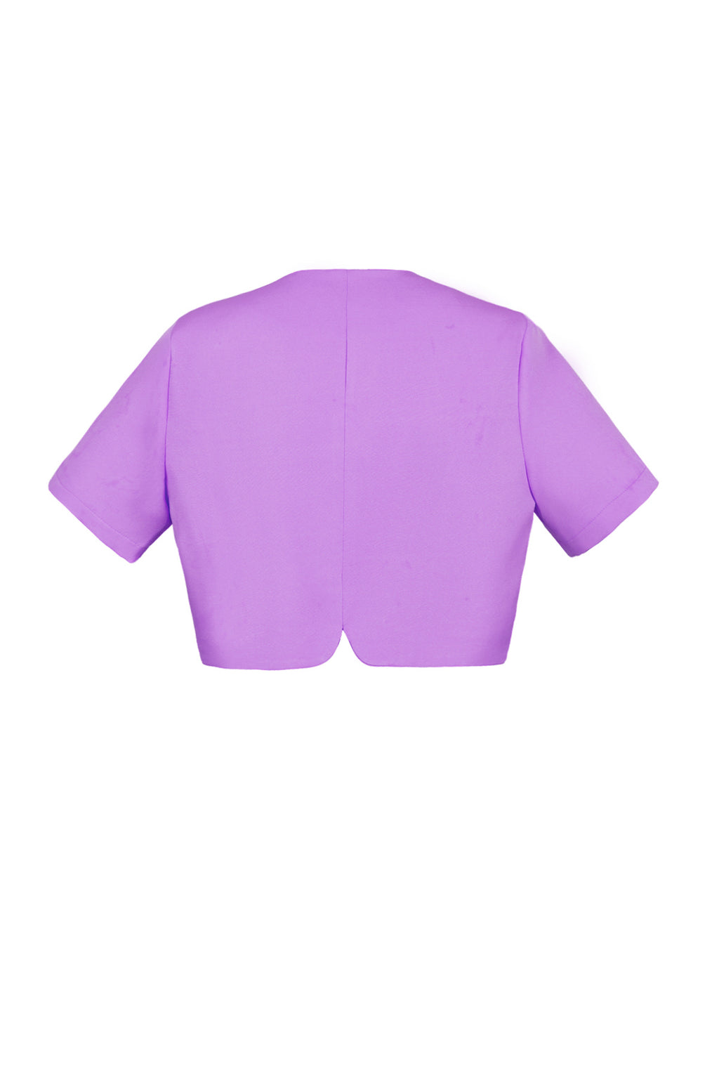 Polyester Vrouwen Korte Mouw Top Geknipte Stijl Gespeld Voorkant