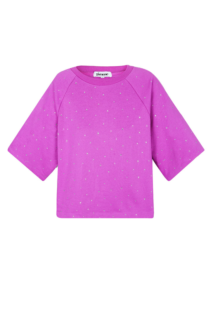 Katoen Vrouwen T-shirt Oversized Lente/Zomer