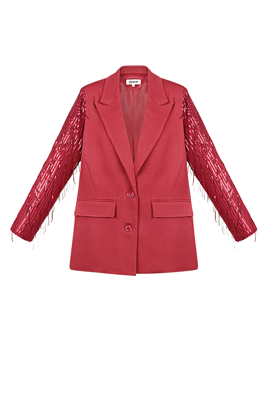 Polyester Vrouwen Jas Met Fransjes Mouw Ontwerp
