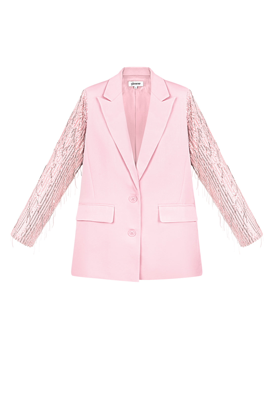 Polyester Vrouwen Jas Met Fransjes Mouw Ontwerp