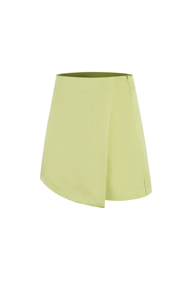 Polyester Vrouwen Asymmetrische Shorts Professionele Stijl