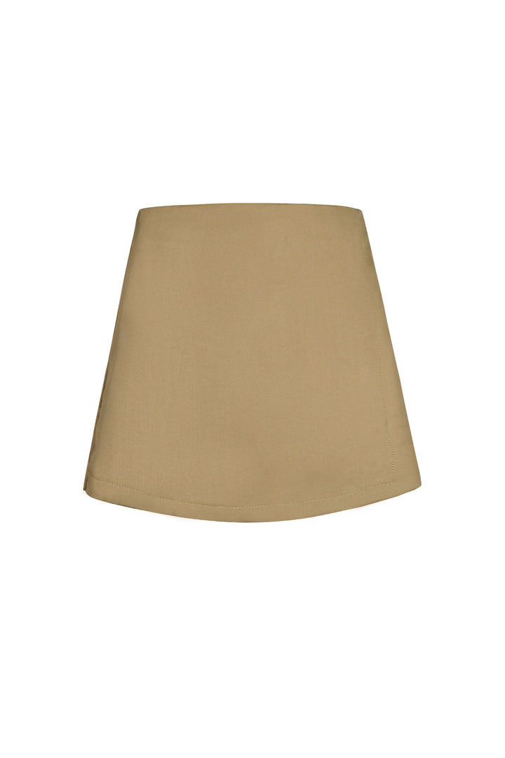 Polyester Vrouwen Asymmetrische Shorts Professionele Stijl