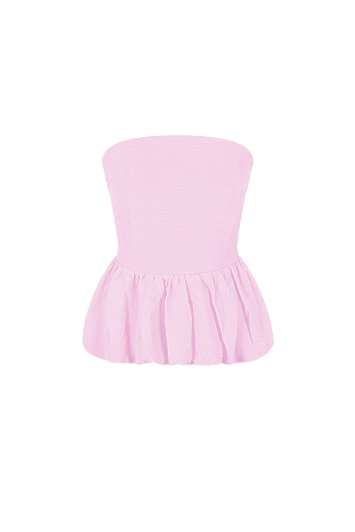 Polyester Vrouwen Mouwloze Top Ruches Onderkant