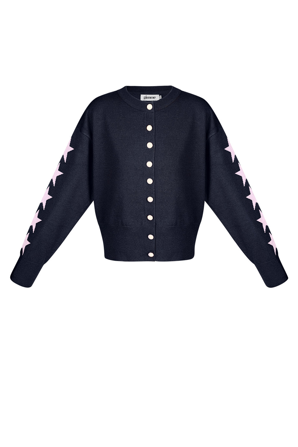 Viscose Gebreide Cardigan Vrouwen Kort Model Sterrenpatroon