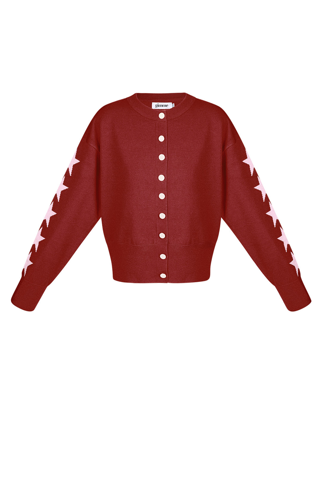 Viscose Gebreide Cardigan Vrouwen Kort Model Sterrenpatroon