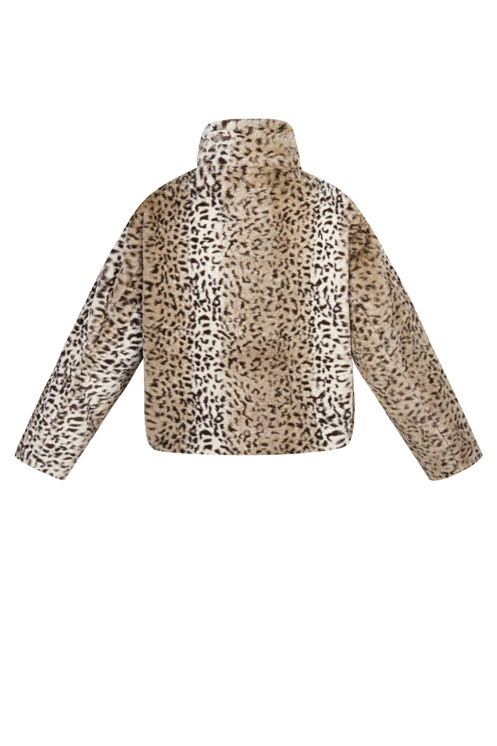Polyester Valse Bont Dames Jas Luipaardprint Warm en Comfortabel