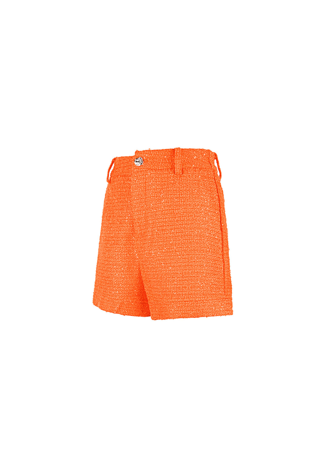Polyester Vrouwen Shorts Hoge Taille Eenvoudige Kleur