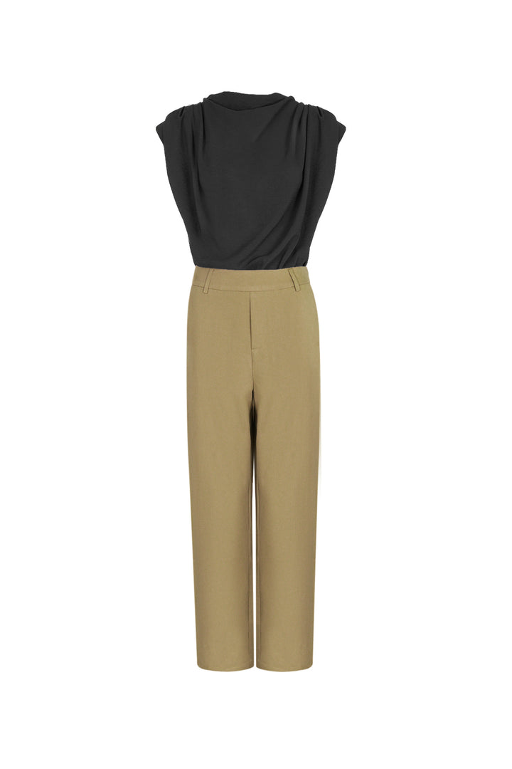 Cotton Blend Vrouwen Wide Leg Bodysuit Spring/Summer Comfort Fit
