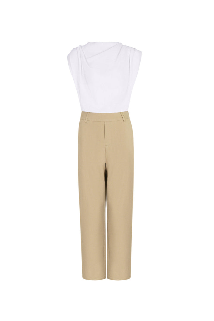 Cotton Blend Vrouwen Wide Leg Bodysuit Spring/Summer Comfort Fit