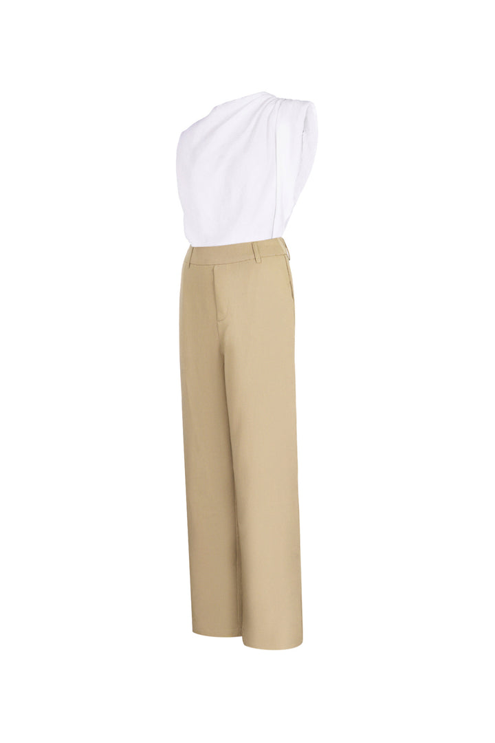 Cotton Blend Vrouwen Wide Leg Bodysuit Spring/Summer Comfort Fit