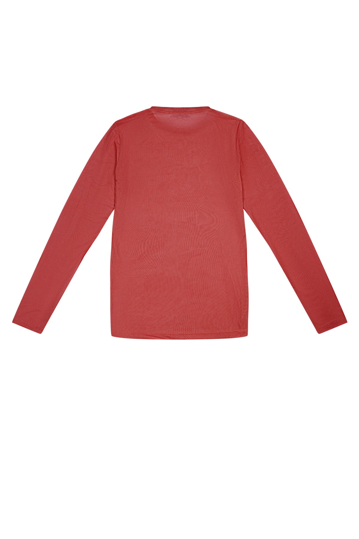 Polyester Vrouwen Lange Mouw Top Doorzichtig Mesh Sportief
