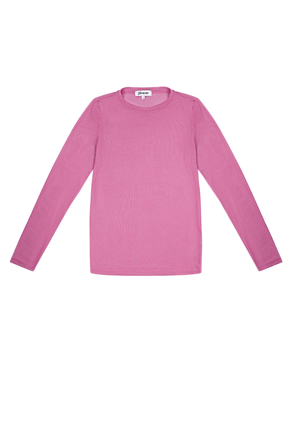 Polyester Vrouwen Lange Mouw Top Doorzichtig Mesh Sportief