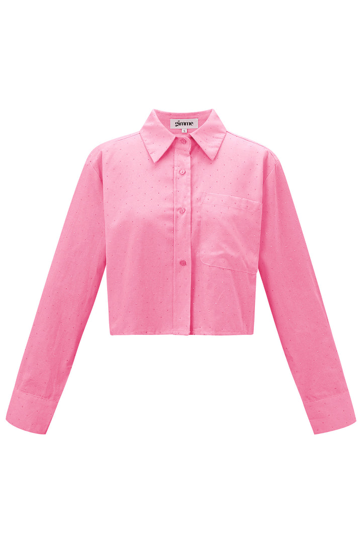 Cotton Vrouwen Korte Overhemd Classic Knopsluiting