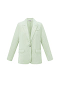 Satin look blazer deel van een set