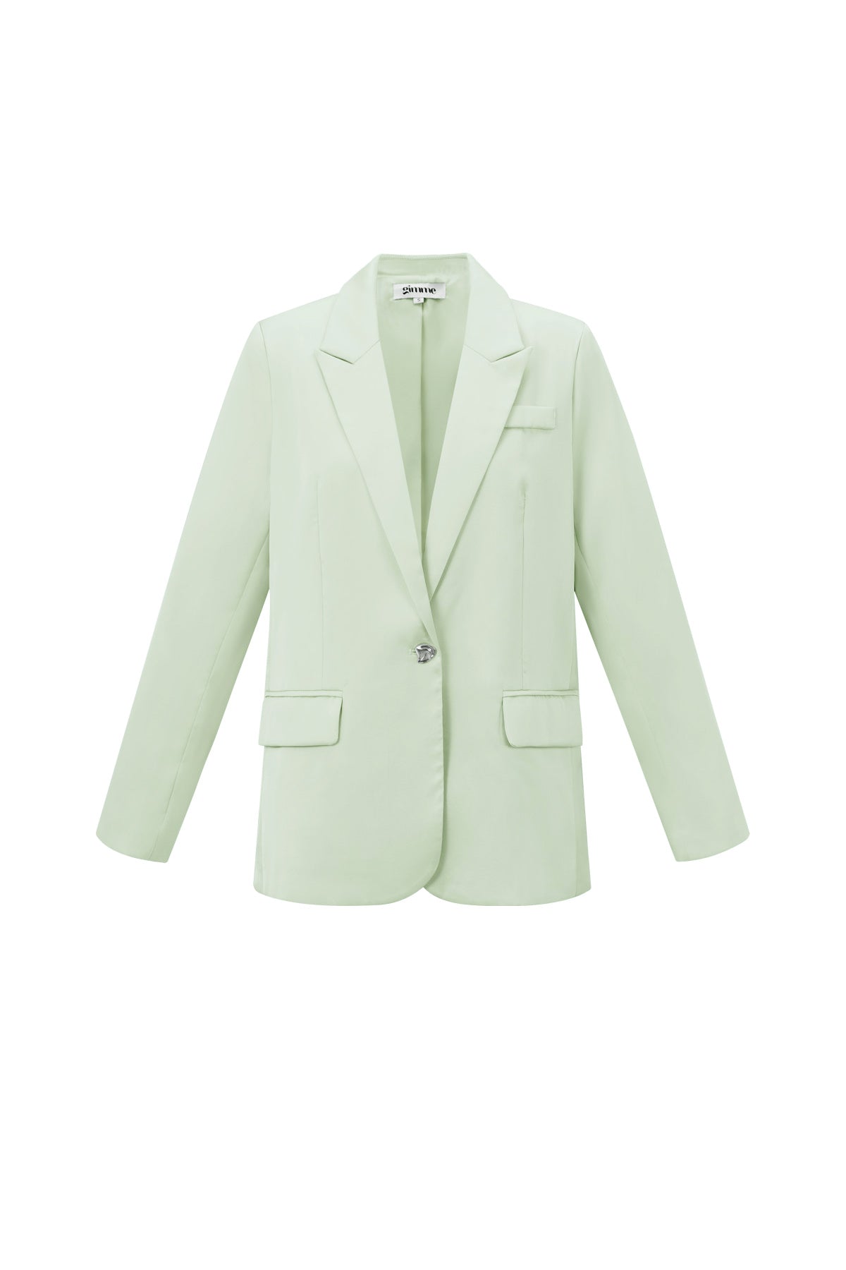 Satin look blazer deel van een set