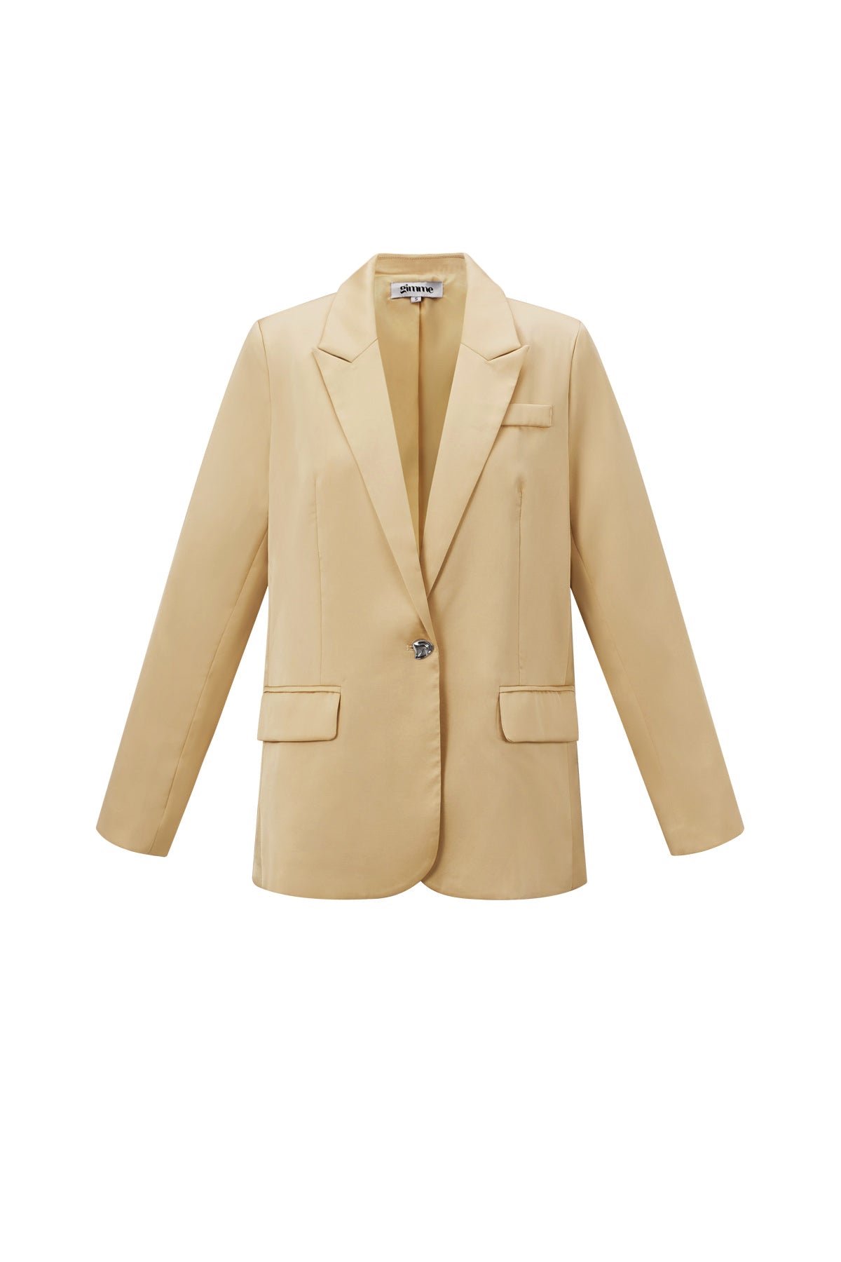 Satin look blazer deel van een set