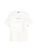 Cotton Vrouwen T-shirt Oversized Saint Tropez Print