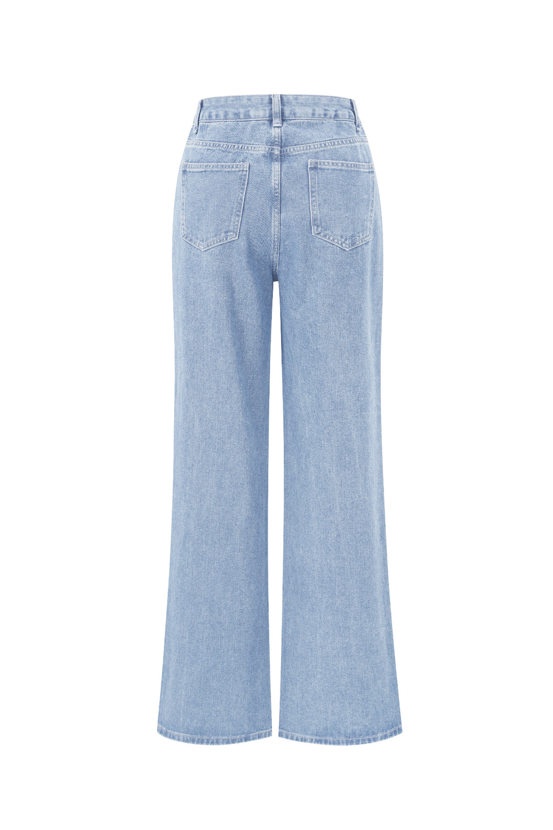 Cotton Woven Vrouwen Rechte Jeans Hart Borduurwerk Casual