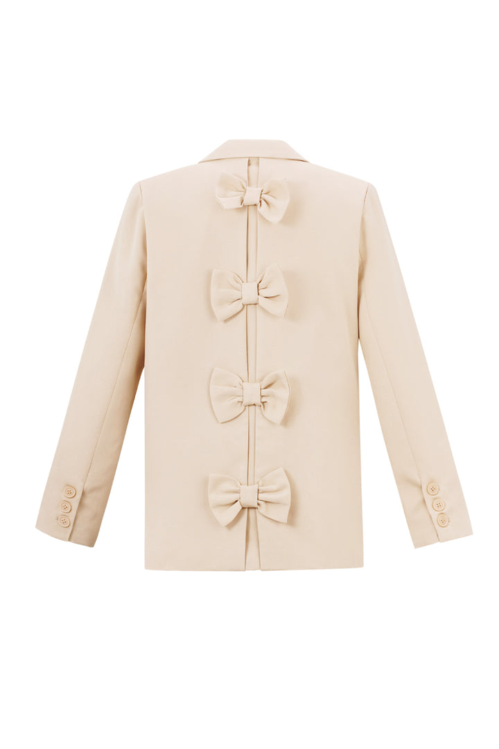 Polyester Vrouwen Suit Set Gesneden Boog Detail