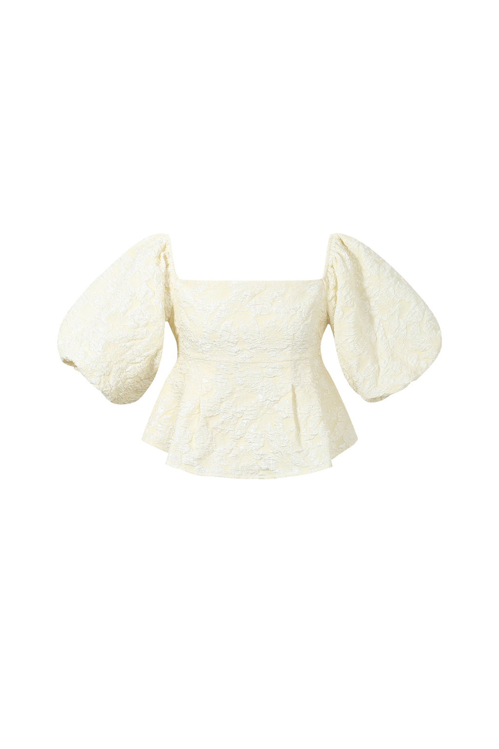 pof mouw top met textuur