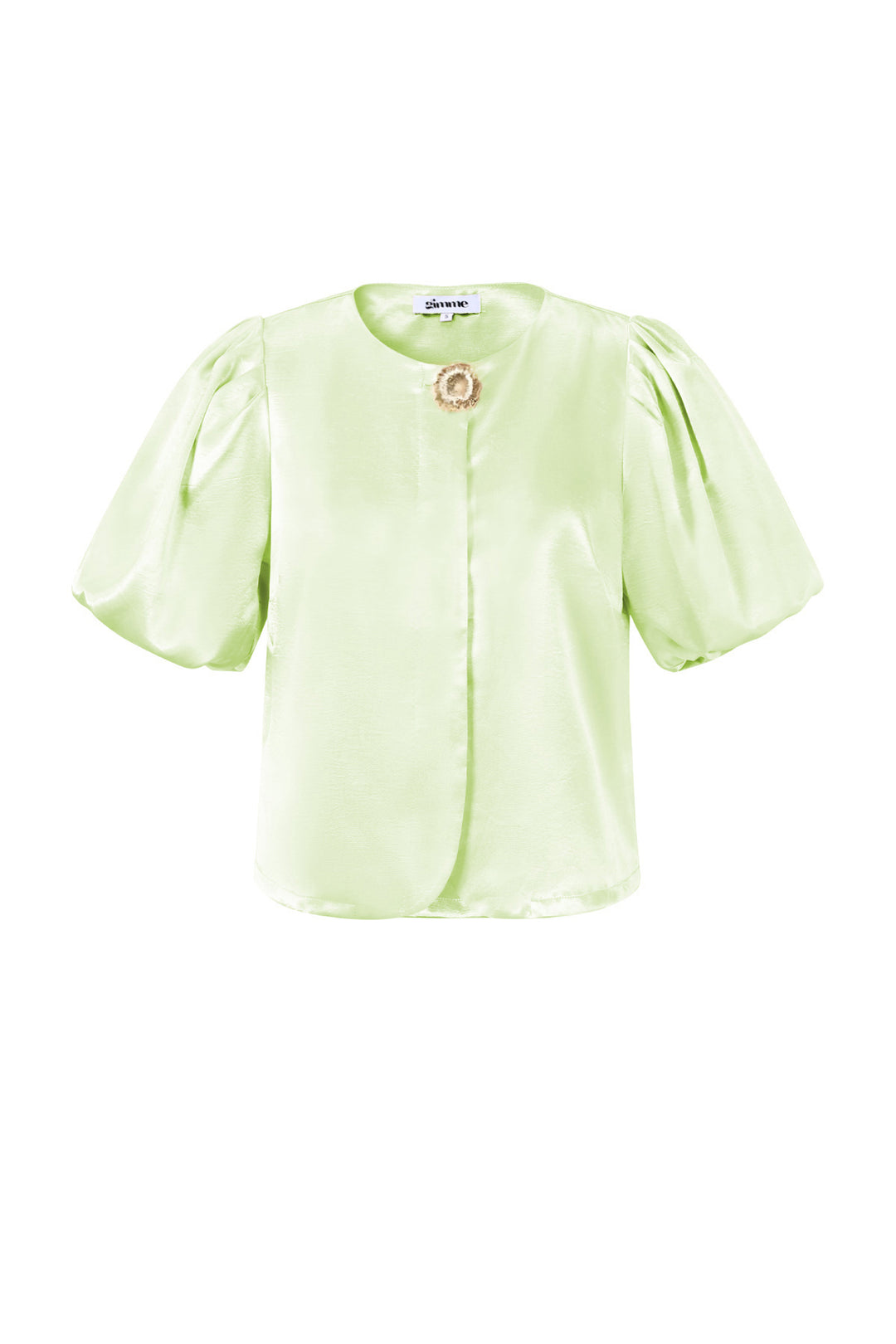 Geweven Polyestervezel Vrouwen Korte Mouwen Tops Elegant Solide Kleur