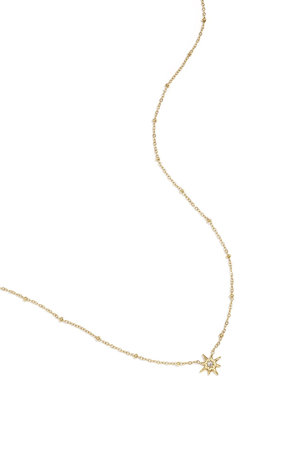 Ketting met bolletjes en vallende ster