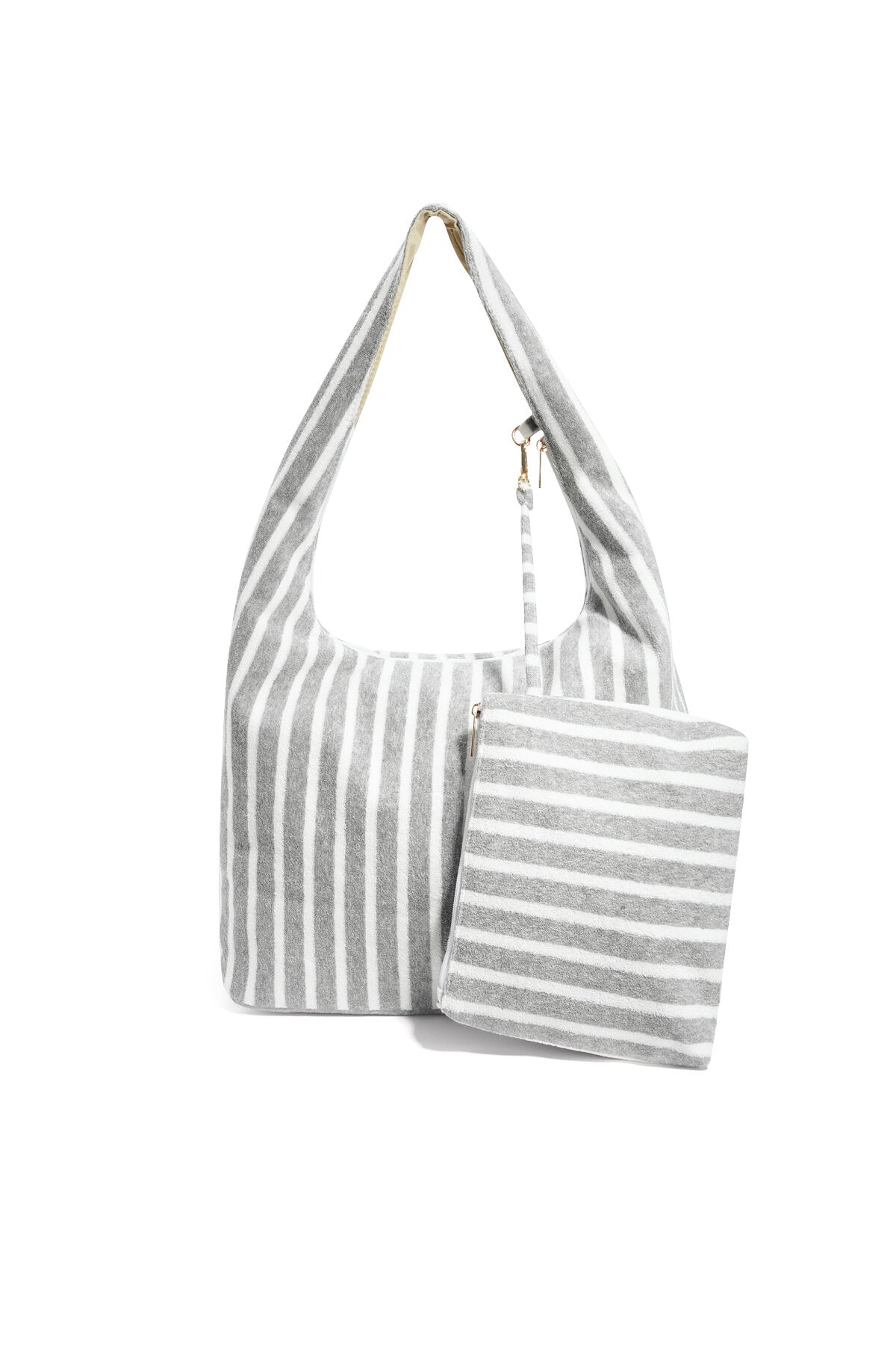 Shoppertassen met strepen, eenvoudig, polyester, dagelijkse accessoires