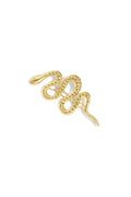 Broche haarspeld slang met steentjes