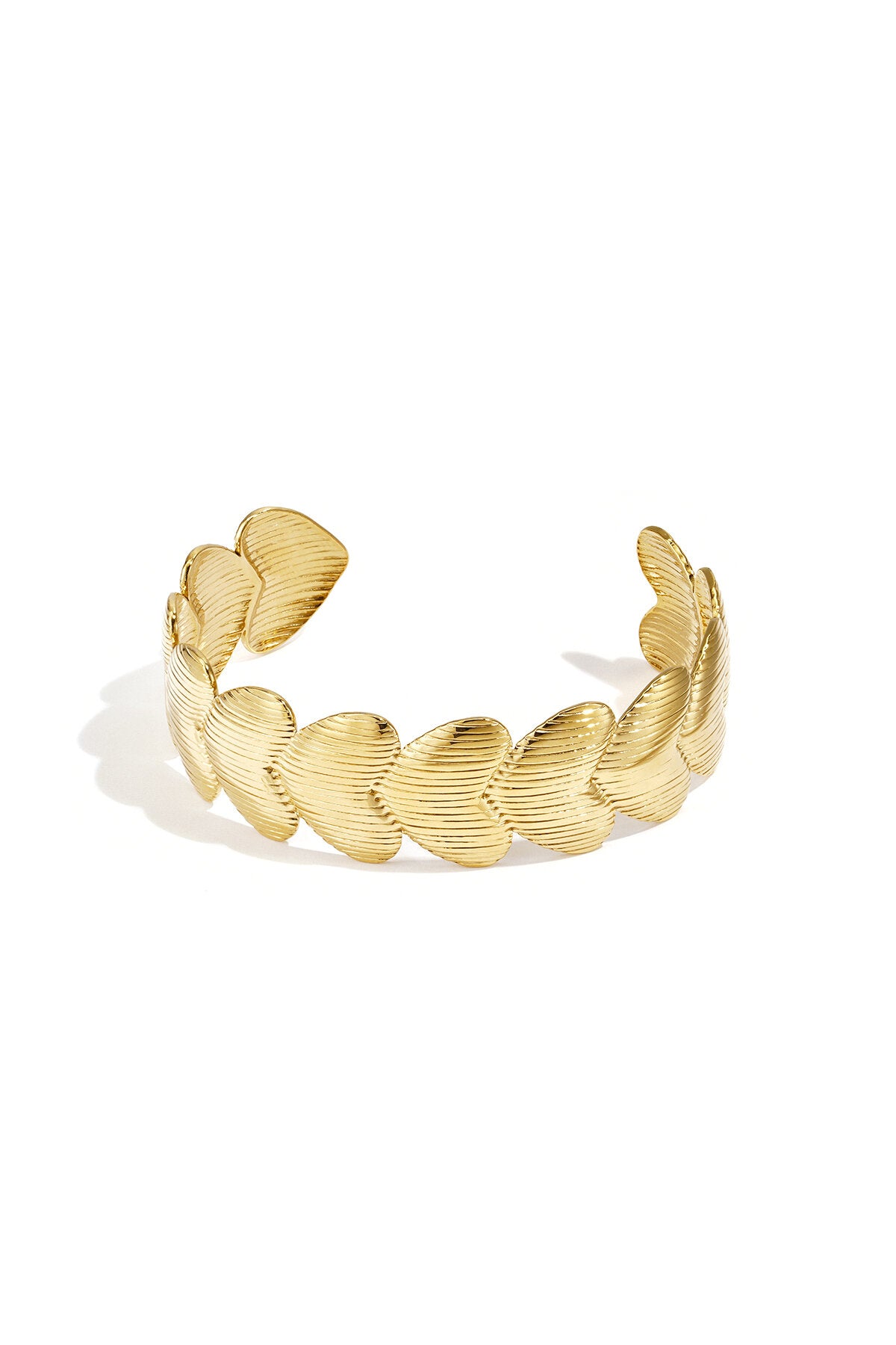 Cuff met gestreepte harten