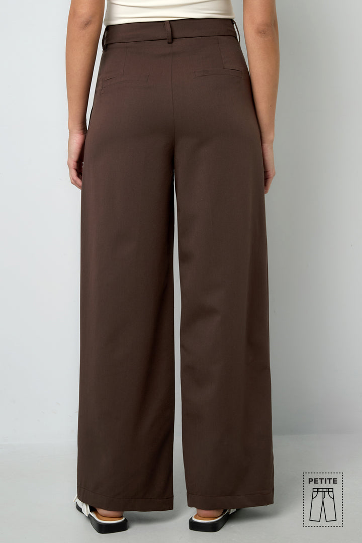 Geweven Polyestervezel Vrouwen Rechte Broek Casual Herfst/Winter