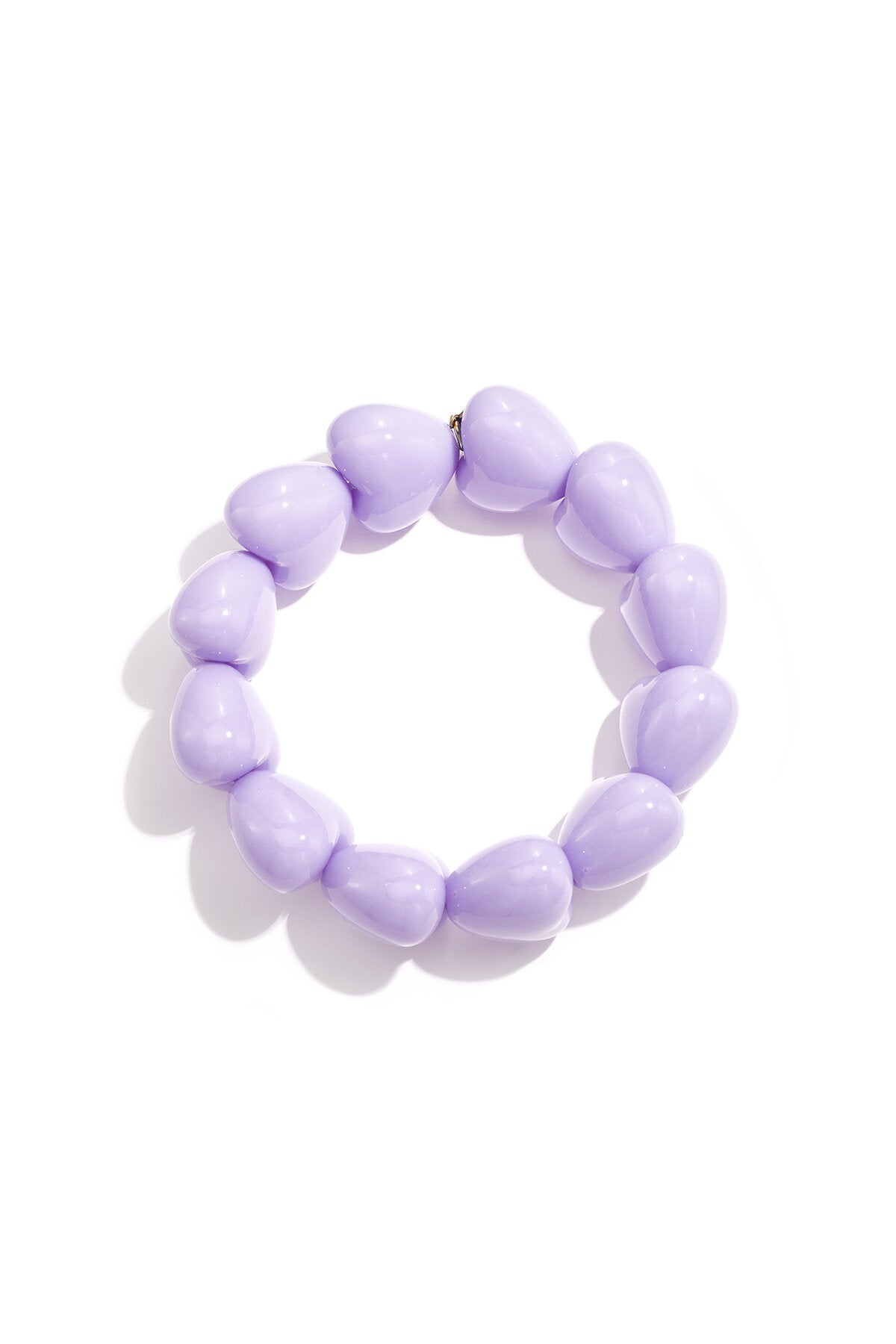 Armband met chunky harten kralen
