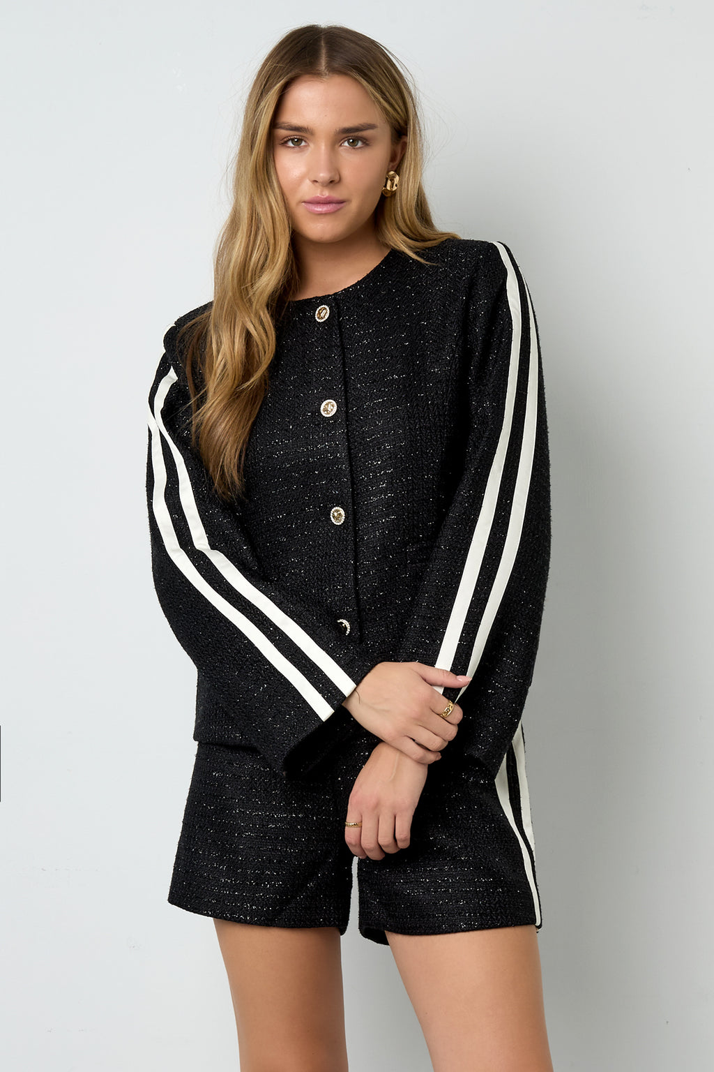 Geweven Polyestervezel Vrouwen Shorts Elegant Ruit Herfst/Winter