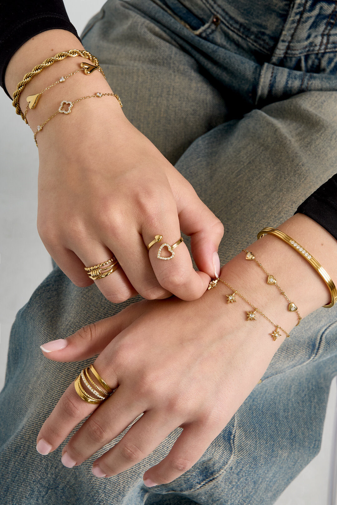 Armband met vallende sterretjes