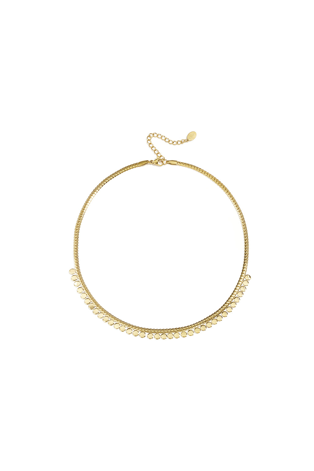 Ketting muntjes - Stainless Steel