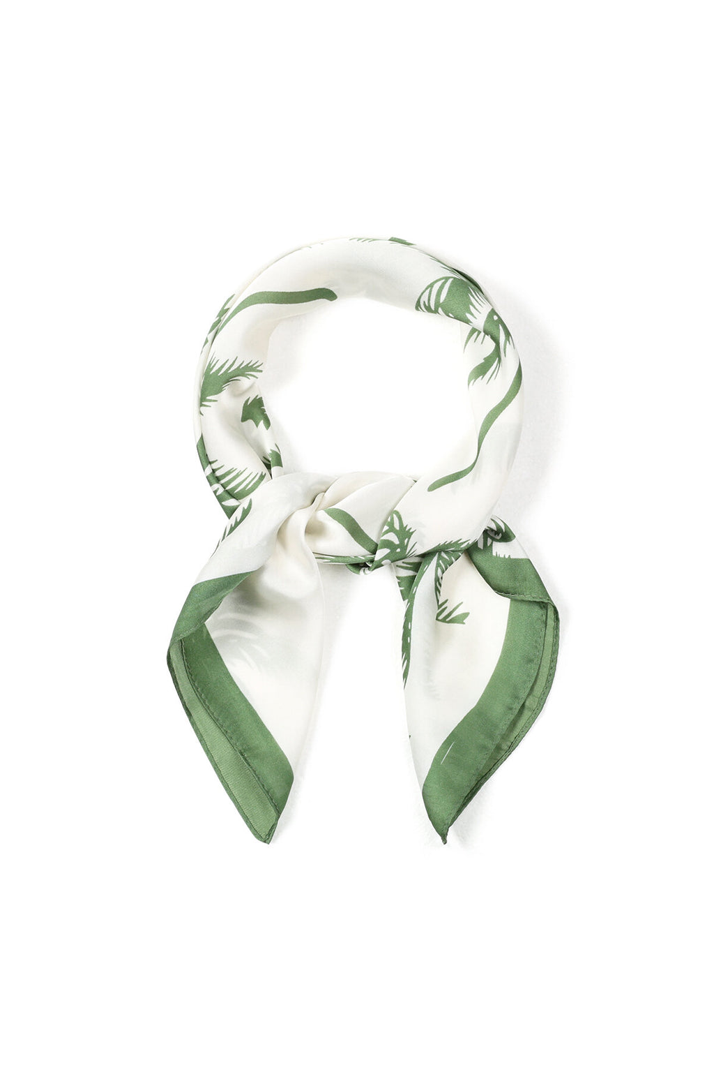 Zomersjaals met plantenmotief, casual, polyester, vakantie-/strandaccessoires