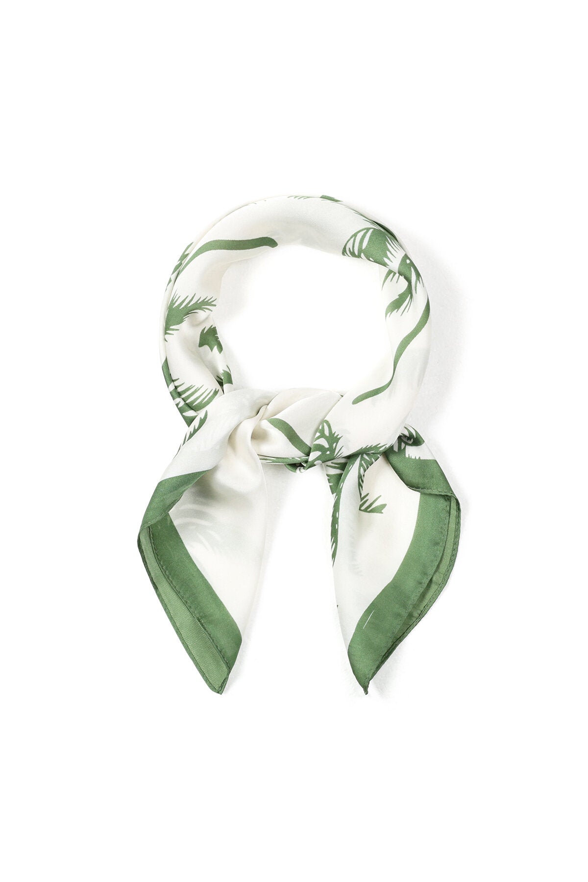 Zomersjaals met plantenmotief, casual, polyester, vakantie-/strandaccessoires
