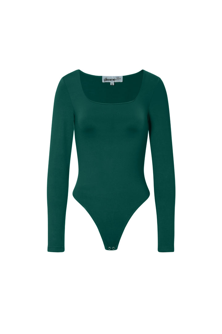 Gebreide Nylon Shapewear Bodysuit Basis Solide Kleur