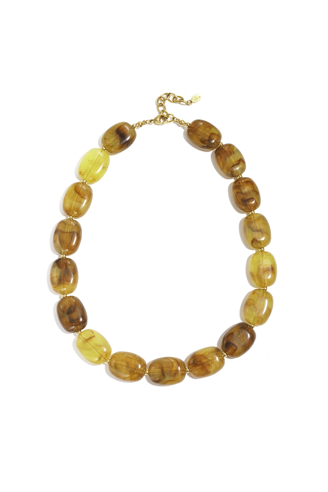 Ketting met squoval kralen