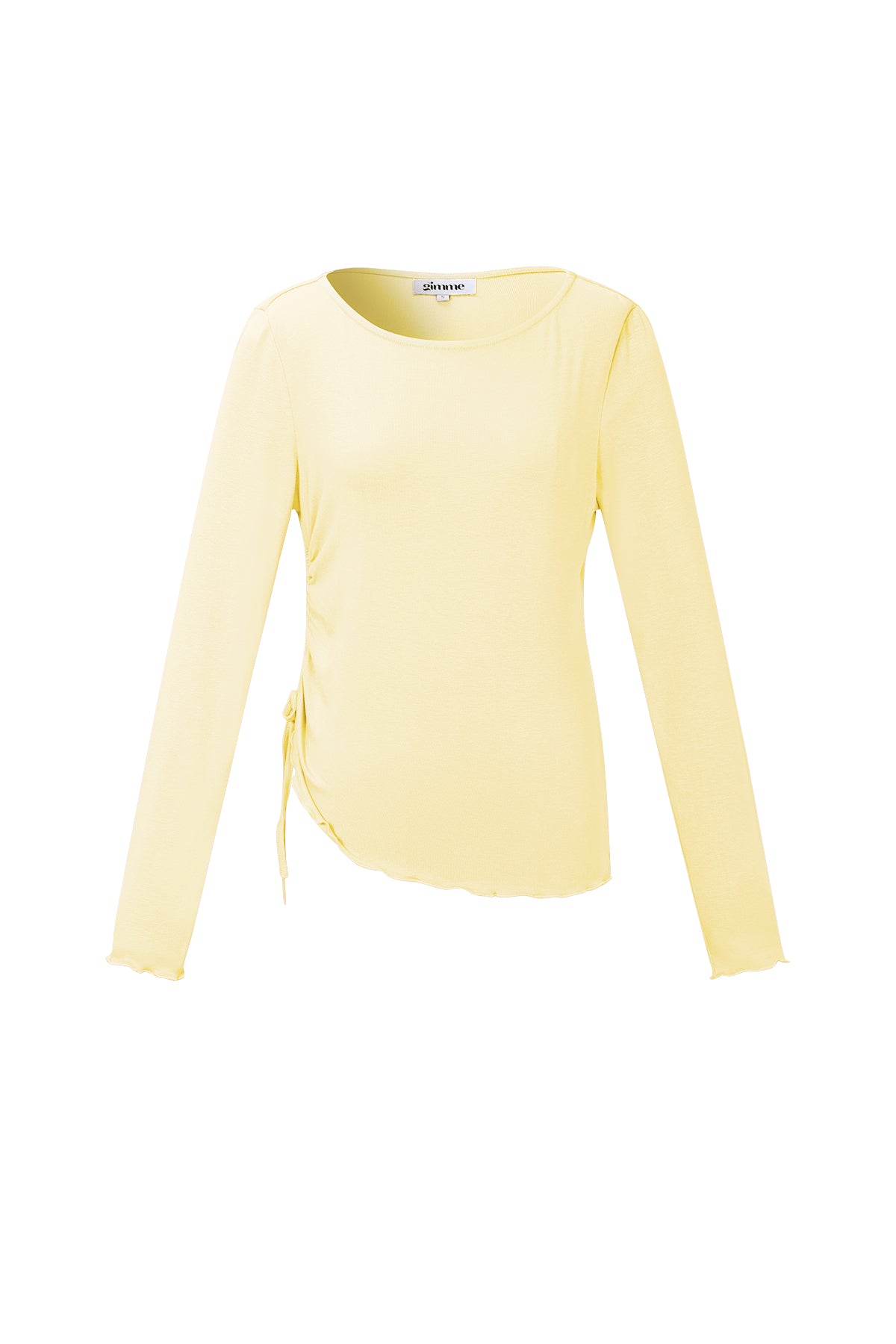 Geplooide longsleeve