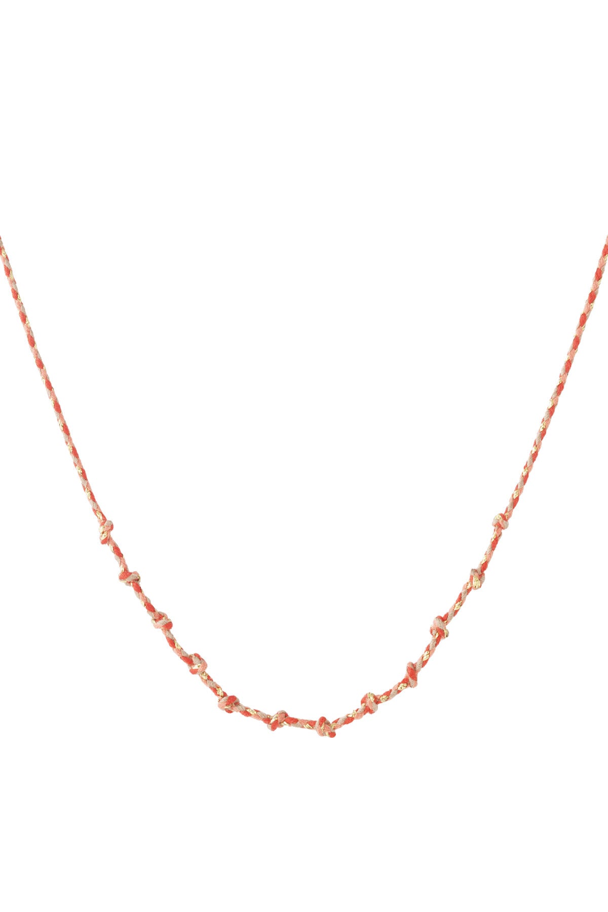 Katoenen swirl ketting DIY
