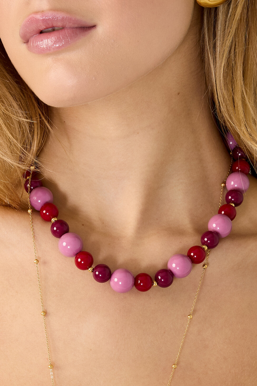 Ketting met kralen verschillende groottes