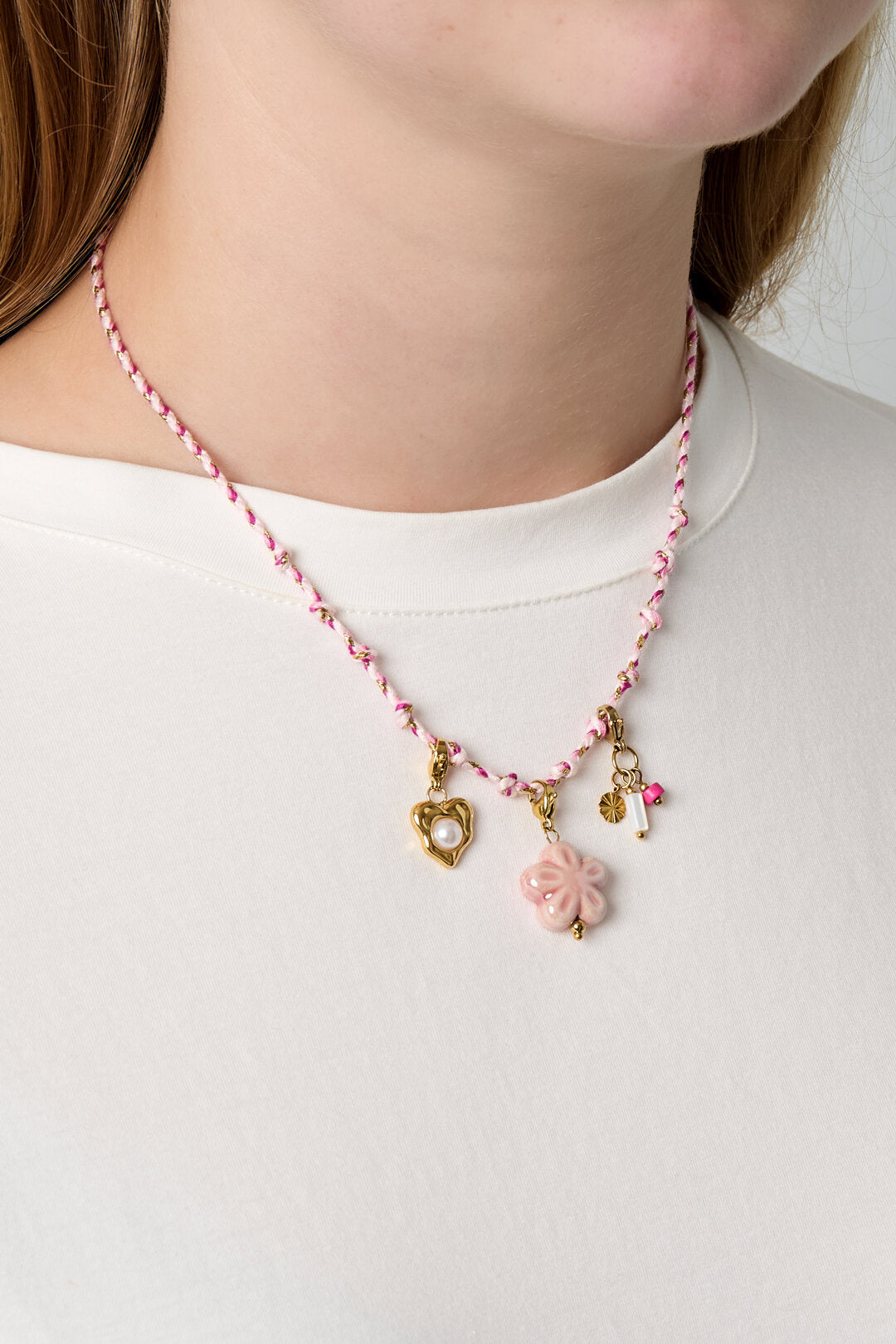 Katoenen swirl ketting DIY