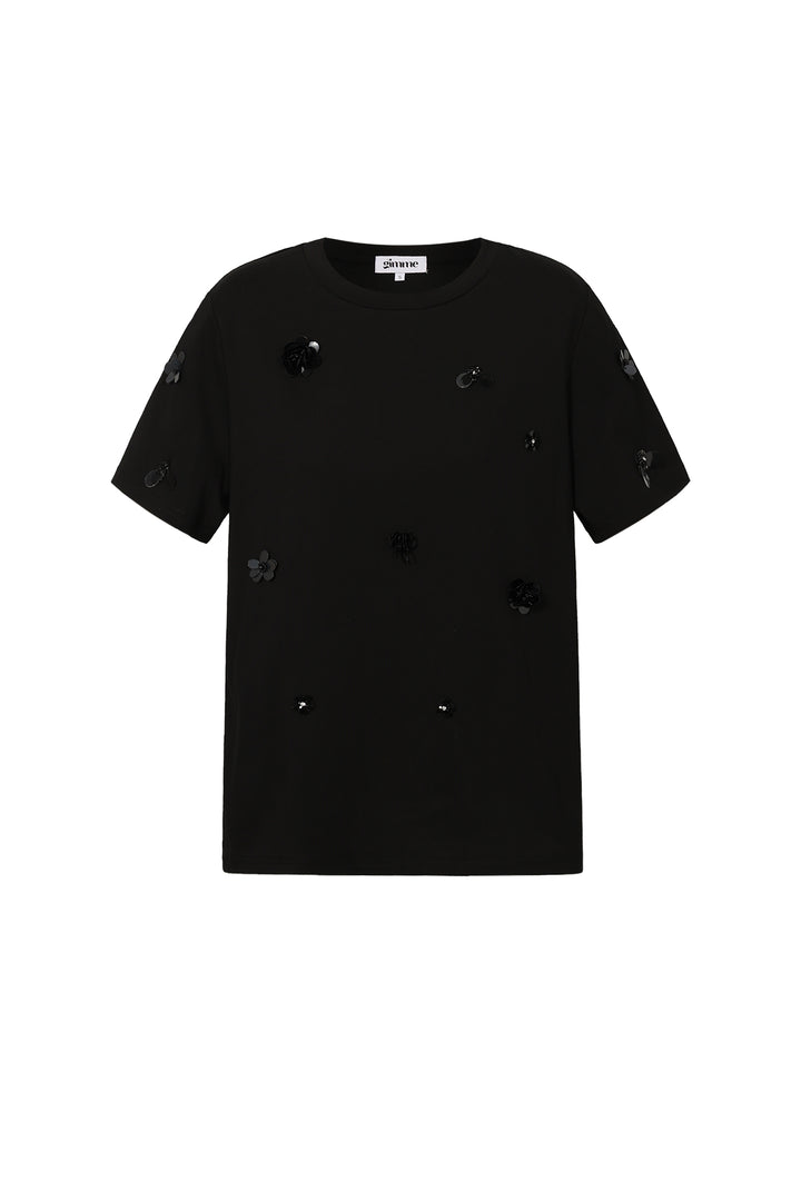 T-shirt met pailletten