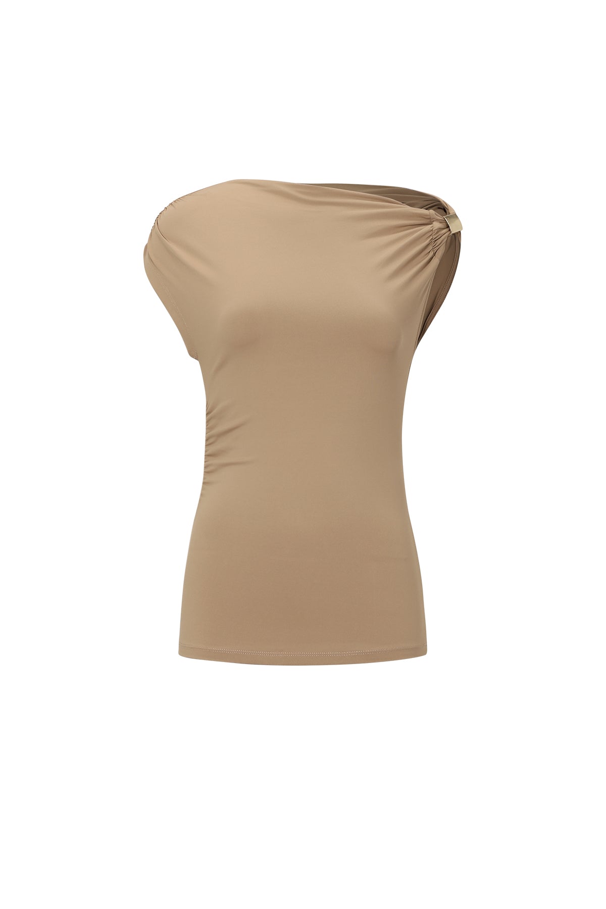 Off-shoulder top goud