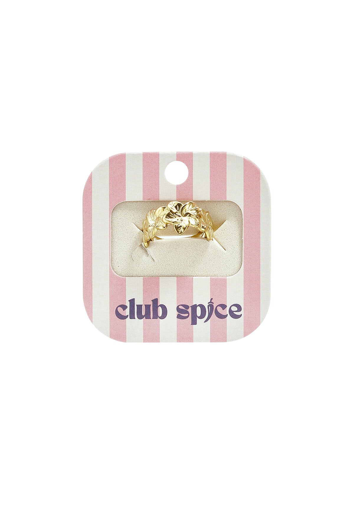Statement ring met hibiscus bloemen