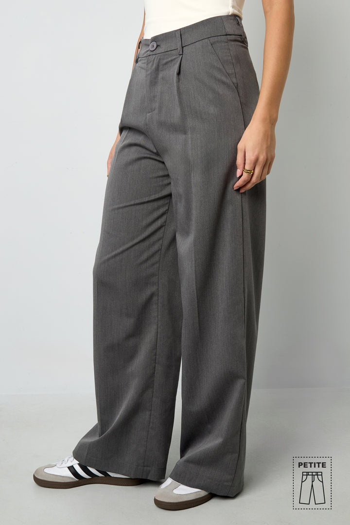 Geweven Polyestervezel Vrouwen Rechte Broek Casual Herfst/Winter