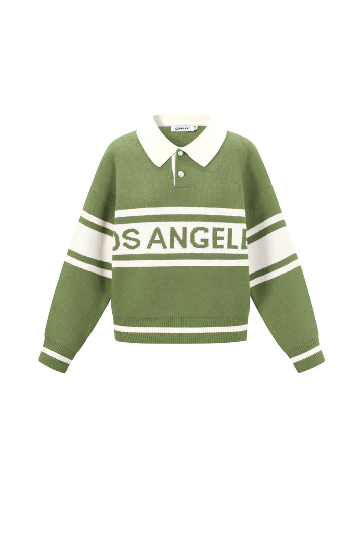 Gebreide Polyestervezel Vrouwen Trui Sporty Letters
