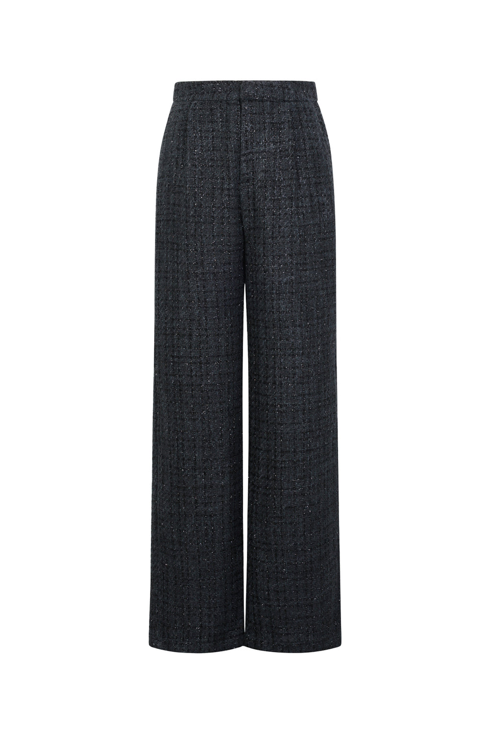 Geweven Polyestervezel Vrouwen Rechte Broeken Elegante Ruitjes Herfst/Winter